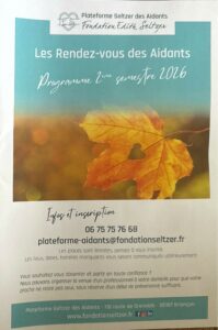 Lire la suite à propos de l’article – Les rendez-vous des aidants, programme 2026 2ème semestre